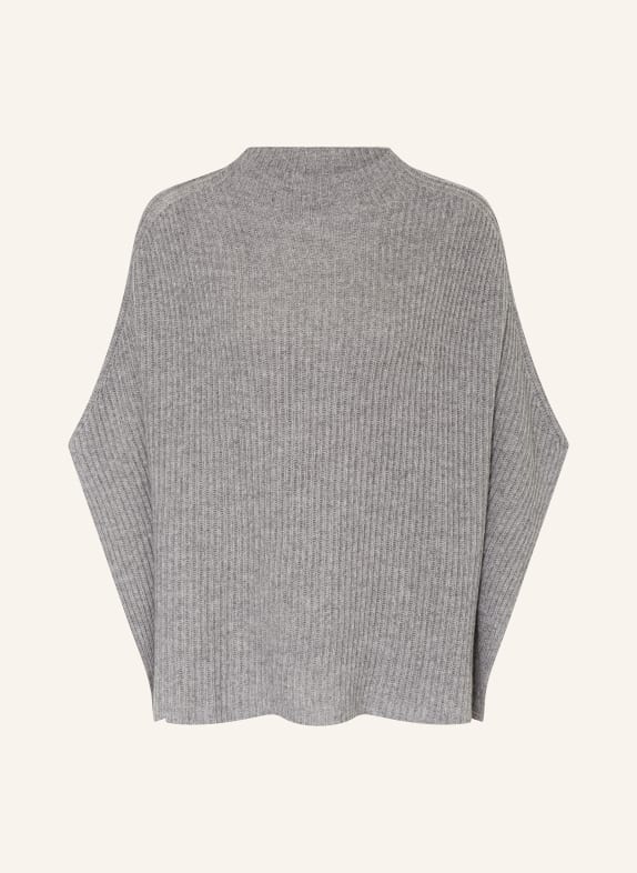 darling harbour Poncho mit Cashmere GRAU MELANGE