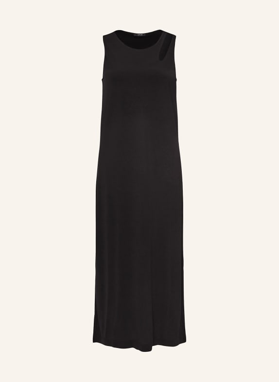 OPUS Jersey dress WELPA with cut-out BLACK