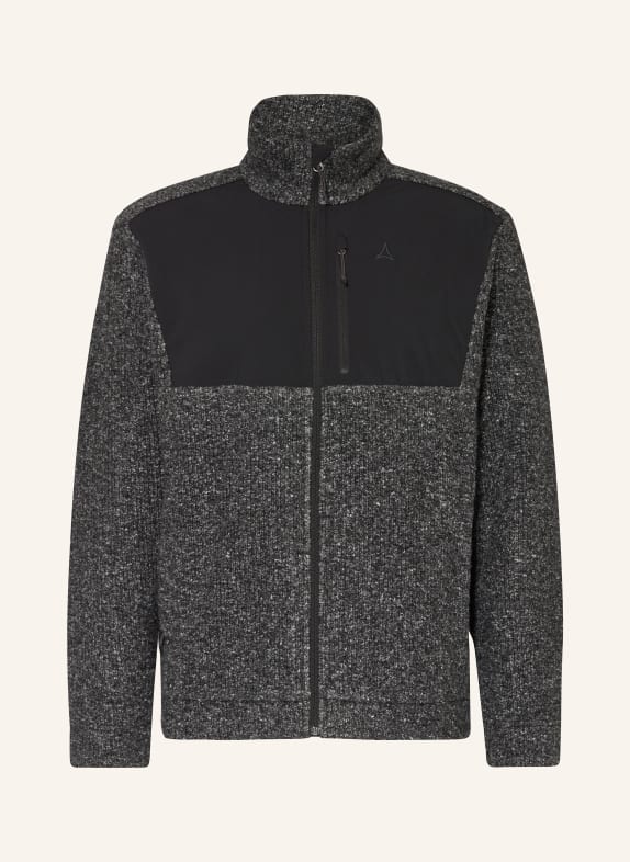 Schöffel Strick-Fleecejacke CANTERBURRY DUNKELGRAU/ SCHWARZ