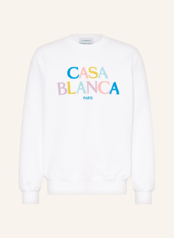 Casablanca Sweatshirt WEISS/ BLAU/ GELB