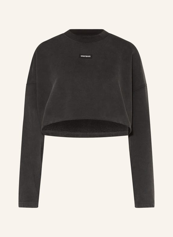 WRSTBHVR Cropped sweatshirt DARK GRAY