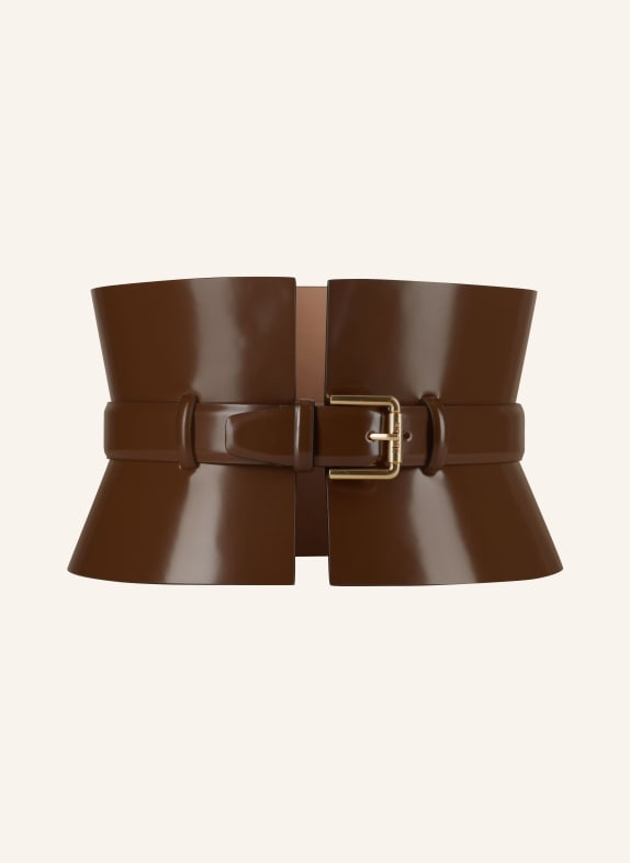 Max Mara Leather belt BROWN