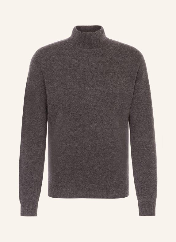 STROKESMAN'S Turtleneck sweater in cashmere DARK GRAY