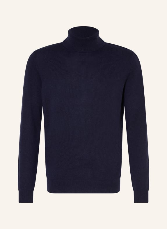 STROKESMAN'S Turtleneck sweater in cashmere DARK BLUE