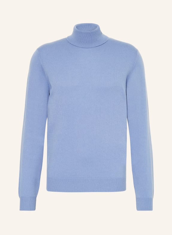 STROKESMAN'S Turtleneck sweater in cashmere LIGHT BLUE