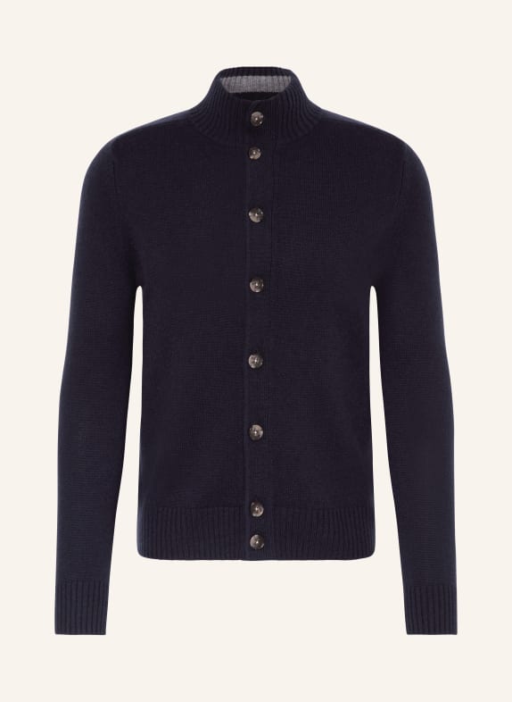 STROKESMAN'S Cashmere cardigan DARK BLUE