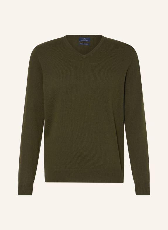 STROKESMAN'S Cashmere-Pullover OLIV