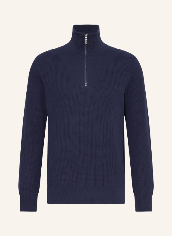 PAUL Half-zip sweater DARK BLUE
