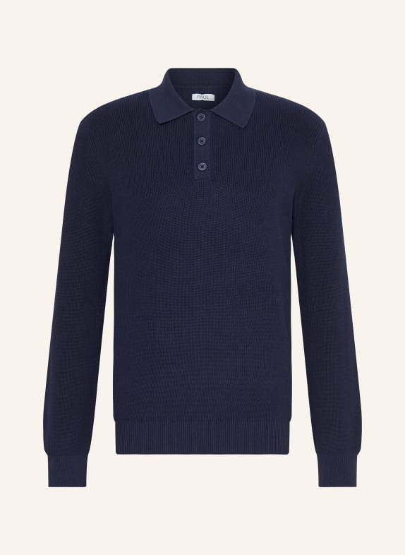 PAUL Knitted polo shirt DARK BLUE