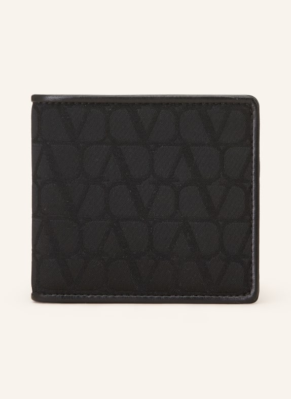 VALENTINO GARAVANI Wallet TOILE ICONOGRAPHE BLACK