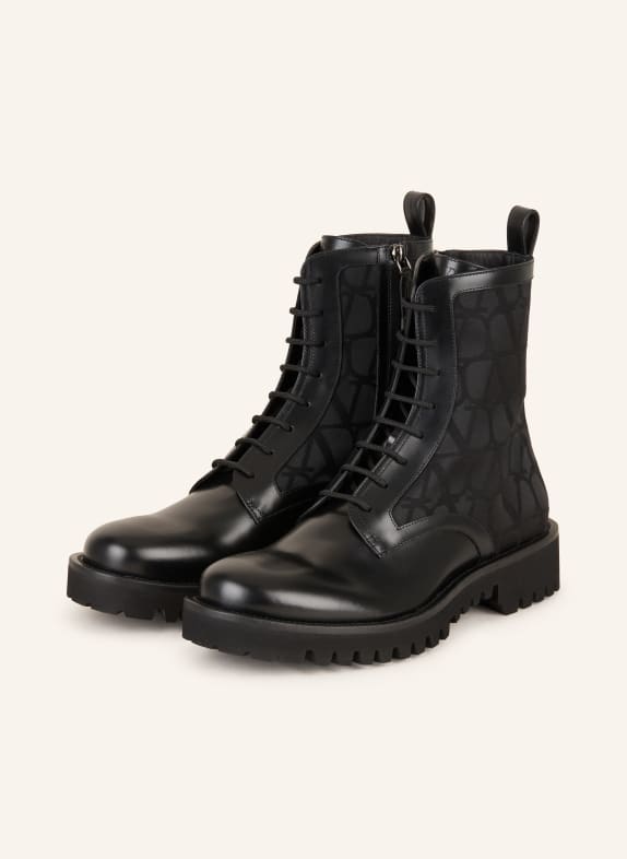 VALENTINO GARAVANI Lace-up boots BLACK
