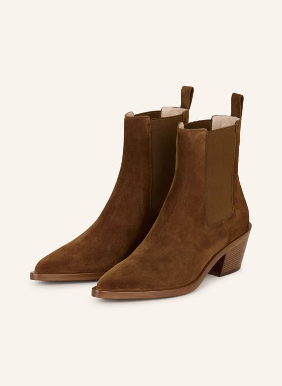 Gianvito Rossi Chelsea Boots WYLIE COGNAC