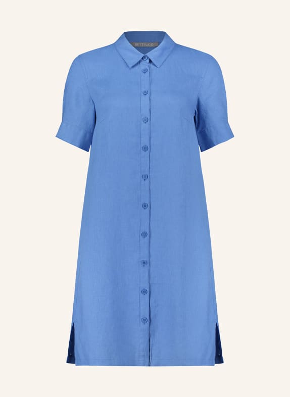 BETTY&CO Shirt dress in linen BLUE