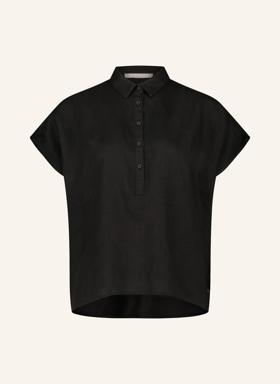 BETTY&CO Shirt blouse made of linen BLACK
