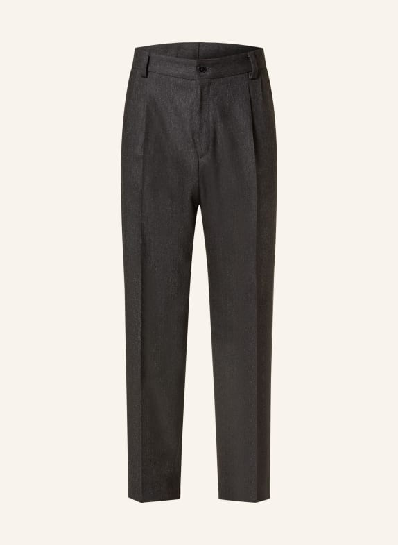 HUGO Oblekové kalhoty TREVOR Modern Fit 001 BLACK