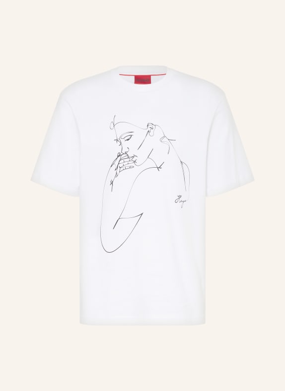 HUGO T-shirt DAXIMIKO WHITE/ BLACK