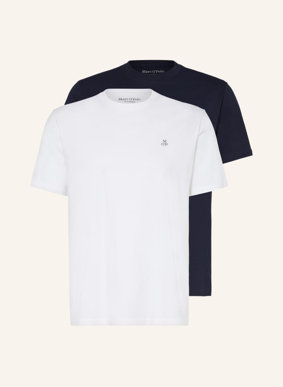 Marc O'Polo 2-pack T-shirts WHITE/ DARK BLUE