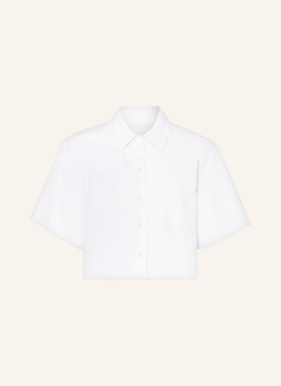 COS Cropped denim shirt 002 WHITE DUSTY LIGHT