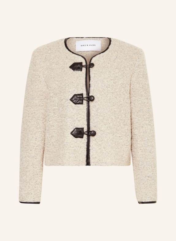 MRS & HUGS Bouclé jacket BEIGE