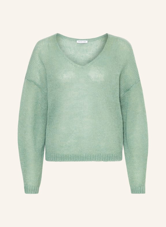 MRS & HUGS Pullover mit Mohair MINT