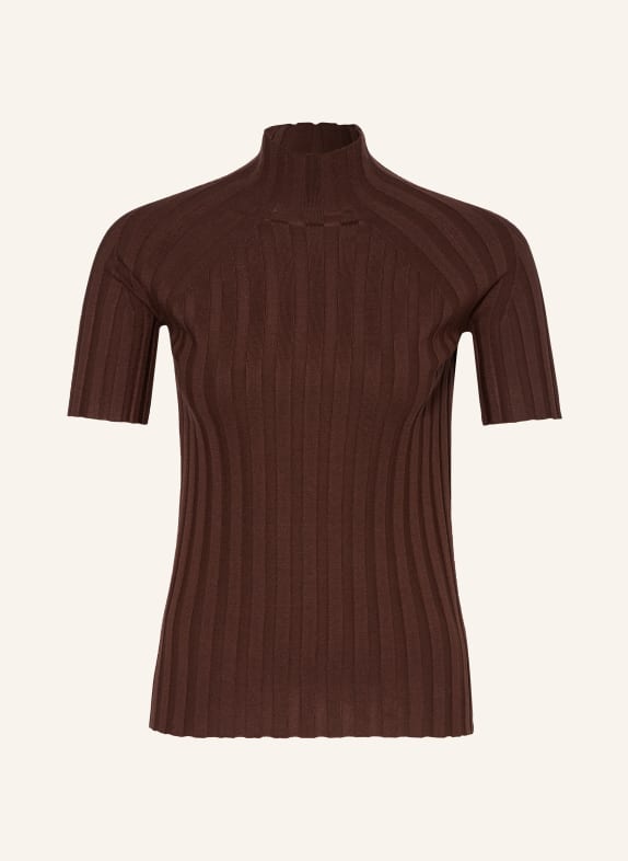 MRS & HUGS Knit shirt DARK BROWN