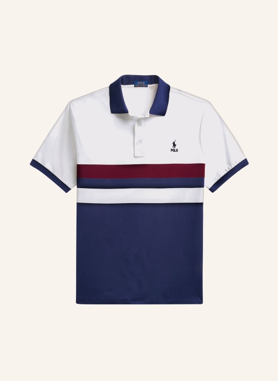 POLO RALPH LAUREN Big & Tall Jersey-Poloshirt DUNKELBLAU/ WEISS/ DUNKELROT