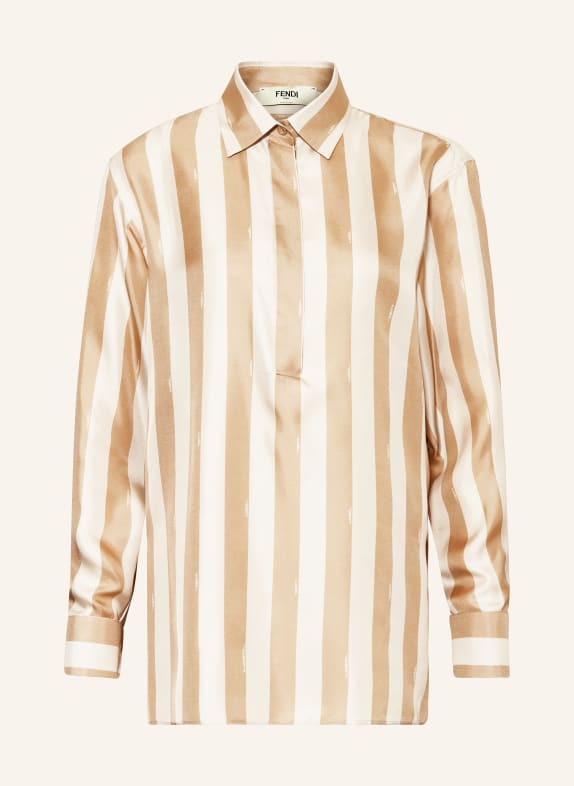 FENDI Shirt blouse in silk CREAM/ BEIGE