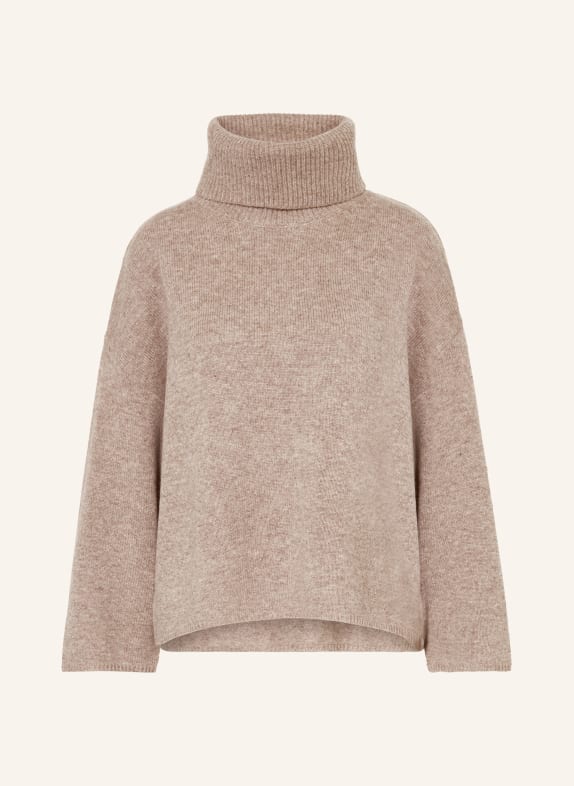 MRS & HUGS Rollkragenpullover TAUPE