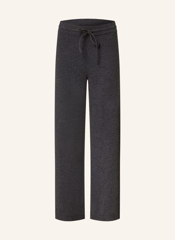 MRS & HUGS Knit trousers in jogger style DARK GRAY