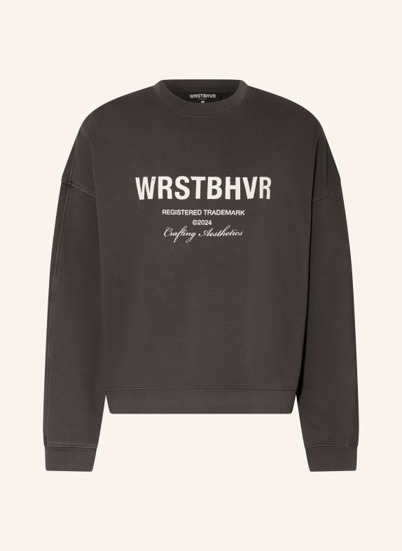 WRSTBHVR Sweatshirt MECK DUNKELGRAU/ WEISS