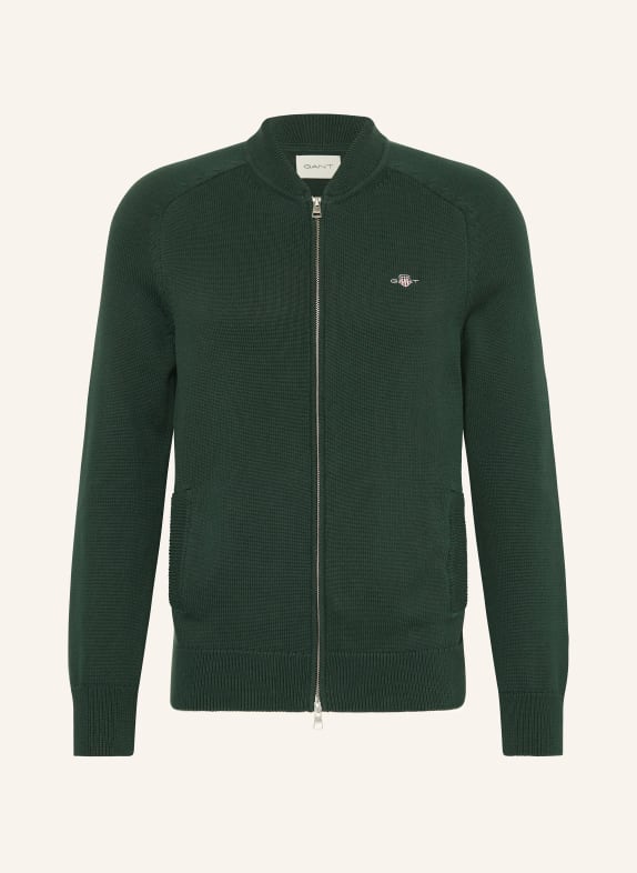 GANT Strickjacke DUNKELGRÜN