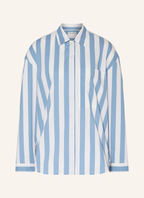 Marc O'Polo Shirt blouse BLUE/ WHITE