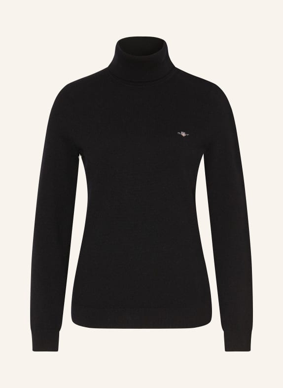 GANT Rollkragenpullover SCHWARZ