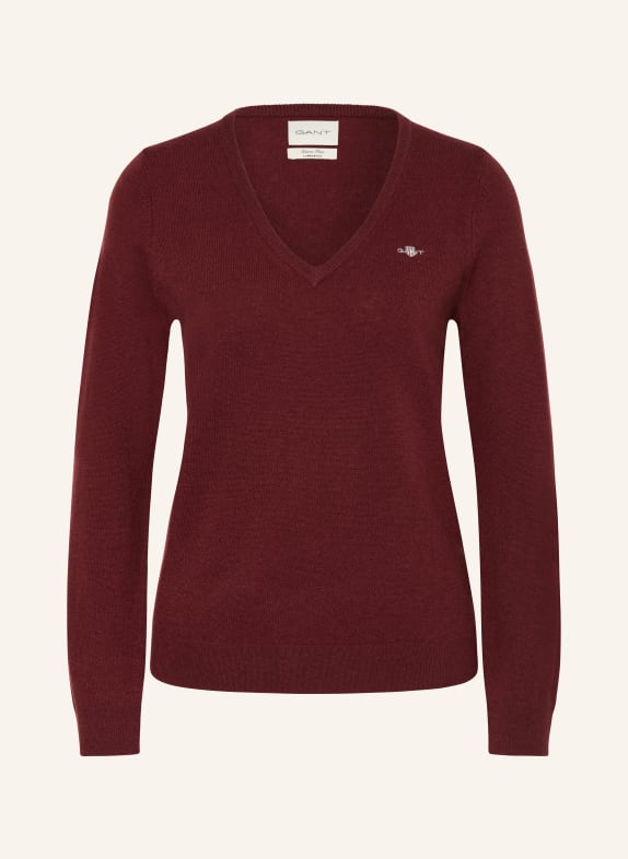 GANT Pullover DUNKELROT