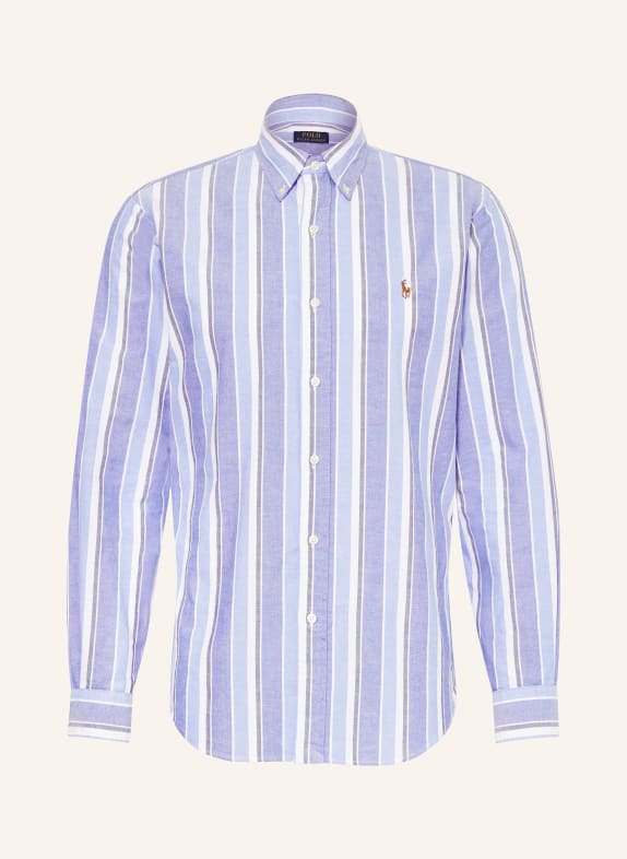 POLO RALPH LAUREN Short sleeve shirt regular fit WHITE/ LIGHT BLUE/ GRAY
