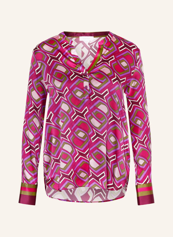 darling harbour Blusenshirt aus Seide FUCHSIA/ HELLROSA/ OLIV