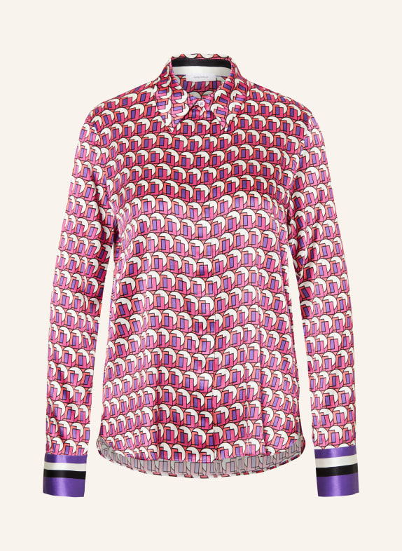 darling harbour Shirt blouse in silk PINK / LILA