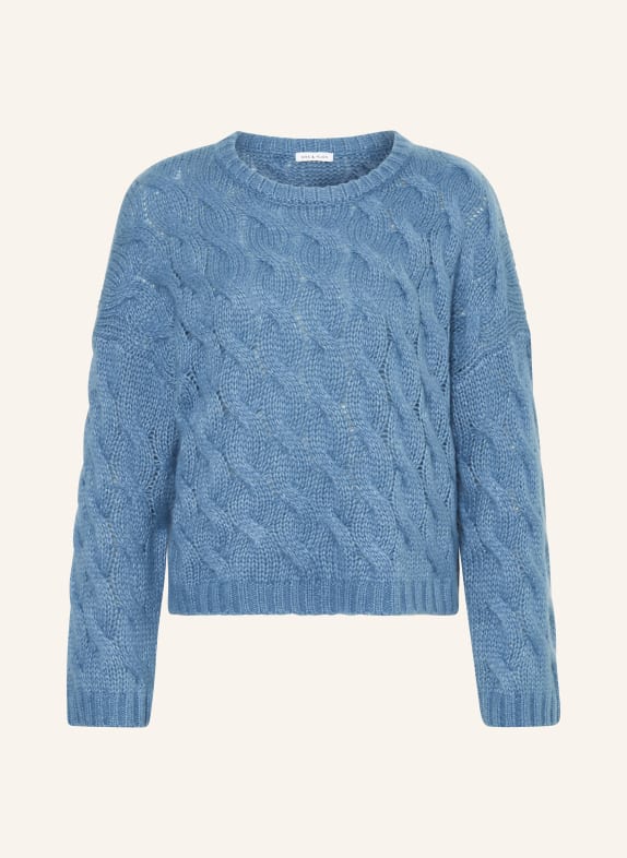 MRS & HUGS Cashmere-Pullover DUNKELBLAU