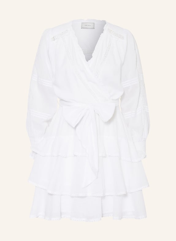 NEO NOIR Dress ADA S with frills WHITE