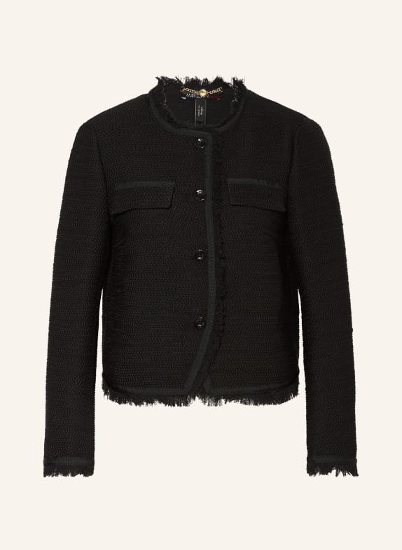 MARC CAIN Boxy jacket BLACK