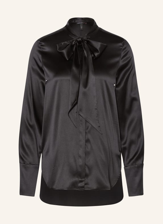 MARC CAIN Seidenbluse mit Schluppe SCHWARZ
