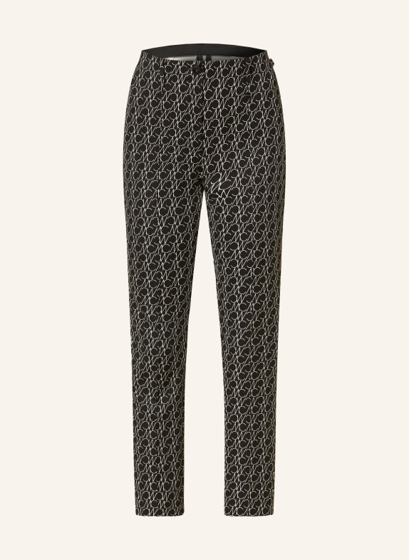 MARC CAIN 7/8 trousers made of jersey 910 black and white