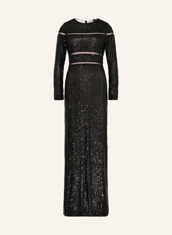 MARC CAIN Evening dress with sequins 900 BLACK