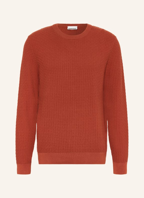 ARMEDANGELS Sweter GRAANMO CIEMNOPOMARAŃCZOWY