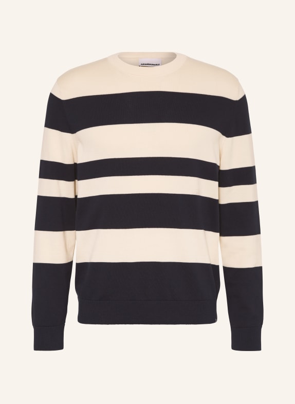 ARMEDANGELS Sweater GRAADO LIGHT YELLOW/ DARK BLUE