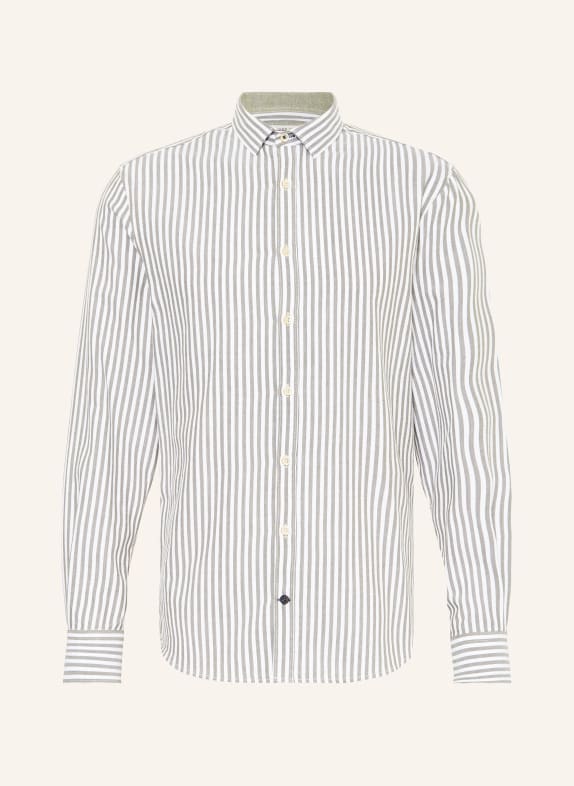 COLOURS & SONS Hemd Regular Fit WEISS/ GRÜN
