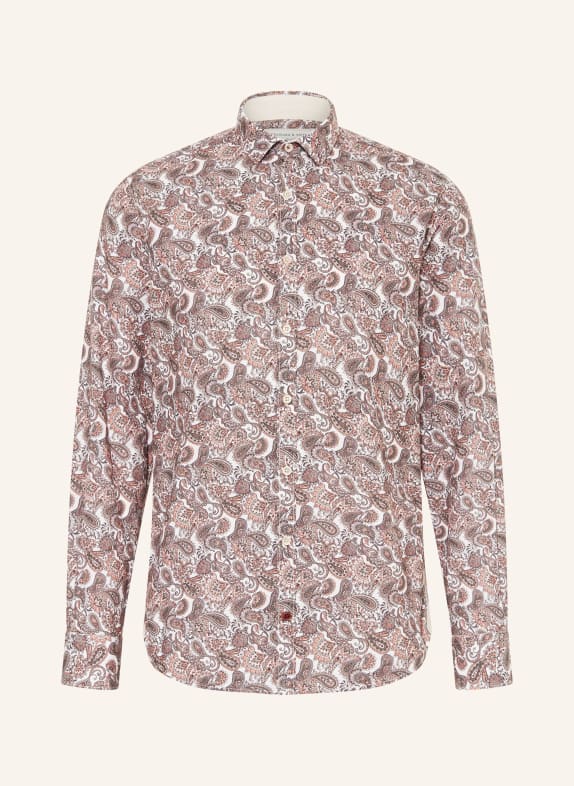 COLOURS & SONS Hemd Regular Fit CREME/ LACHS/ BRAUN