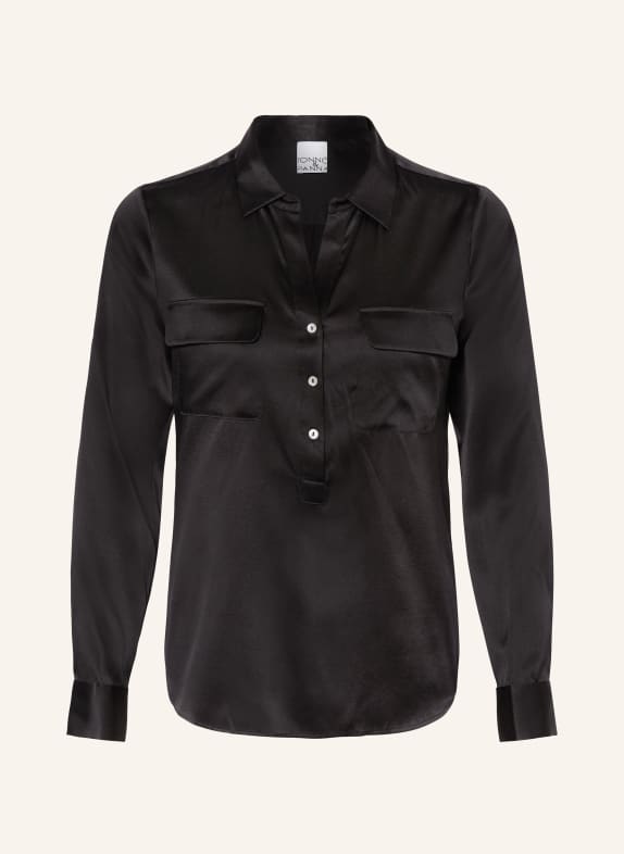 TONNO & PANNA Shirt blouse in silk BLACK