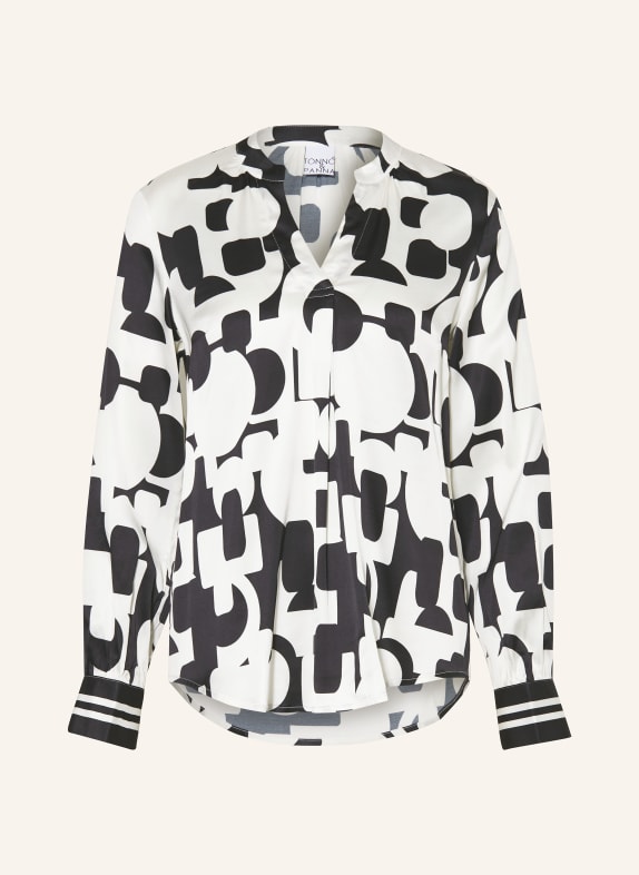 TONNO & PANNA Blusenshirt aus Satin SCHWARZ/ ECRU