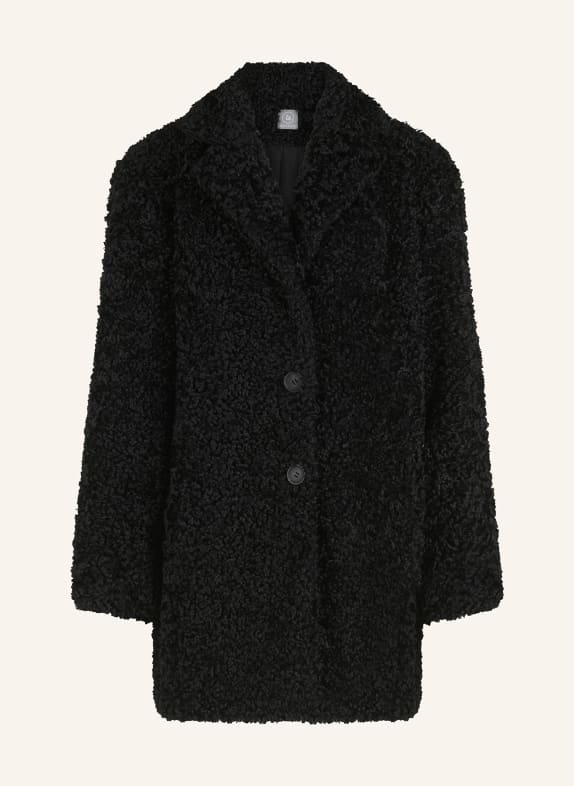 BETTY&CO Teddyfell-Jacke SCHWARZ